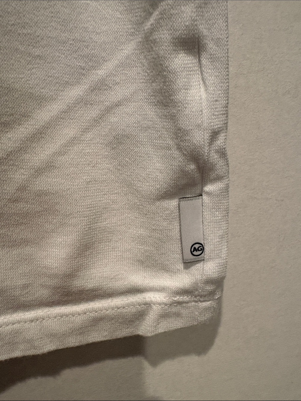 AG Adriano Goldschmied - Crewneck T-shirt. Size Large. White - Picture 4 of 11